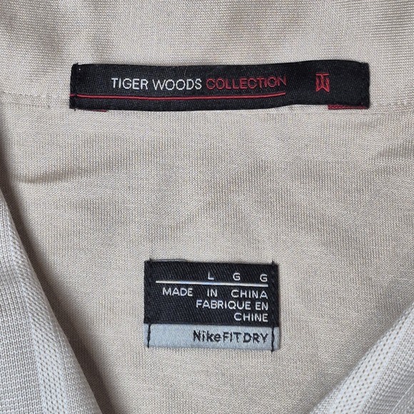 NEW! Tiger Woods Collection Nike Fit‎ Dry Long Sleeve Golf Polo Men's L NWT - Picture 5 of 9